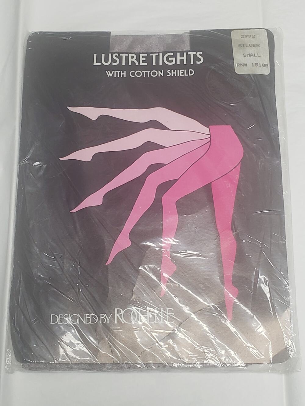 Lustre Tights With Cotton Shield Designed by ROCHELLE | 2992 Silver Small